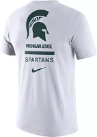 Nike Men's Michigan State Spartans White Dri-FIT Cotton DNA T-Shirt