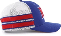 '47 Men's Kansas Jayhawks Blue Straight 8 Trucker Adjustable Hat