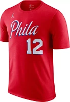 Nike Men's Philadelphia 76ers Tobias Harris #12 Red Icon T-Shirt