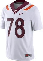 Nike Men's Virginia Tech Hokies #78 White Dri-FIT Game Football Jersey