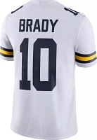 Jordan Men's Michigan Wolverines Tom Brady #12 Dri-FIT Game Football White Jersey