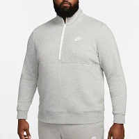 Nike Men's Sportswear Club Brushed-Back 1/2 Zip Pullover Sweatshirt