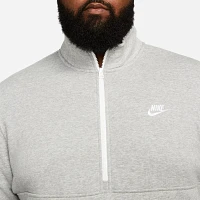 Nike Men's Sportswear Club Brushed-Back 1/2 Zip Pullover Sweatshirt