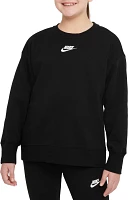 Nike Girls' Sportswear Club Fleece Crewneck Sweatshirt