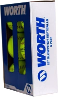 Worth 12" USA Hot Dot Slowpitch Softballs - 6 Pack