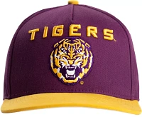 Dyme Lyfe Men's LSU Tigers Purple Colorblock Logo Snapback