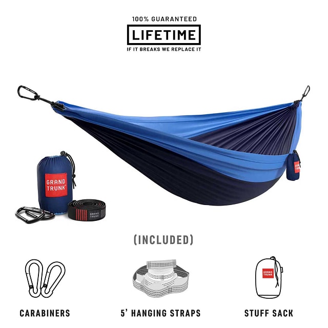 Grand Trunk Double Hammock with Straps