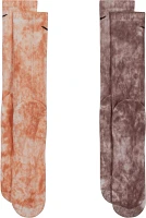 Nike Everyday Plus Cushioned Tie-Dye Crew Socks - 2 Pack