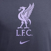 Nike Adult Liverpool FC 2023 Crest Purple T-Shirt