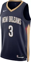 Nike Men's New Orleans Pelicans CJ McCollum #3 Navy Dri-FIT Swingman Jersey