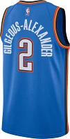 Nike Men's Oklahoma City Thunder Shai Gilgeous-Alexander #2 Blue Dri-FIT Swingman Jersey