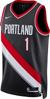 Nike Men's Portland Trail Blazers Anfernee Simons #1 Black Swingman Jersey