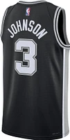 Nike Men's San Antonio Spurs Keldon Johnson #3 Black Dri-FIT Swingman Jersey