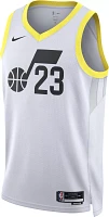 Nike Men's Utah Jazz Lauri Markkanen #23 White Swingman Jersey