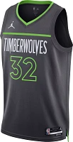 Jordan Men's Minnesota Timberwolves Karl-Anthony Towns #32 Grey Dri-FIT Swingman Jersey