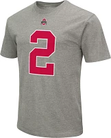 Colosseum Men's Ohio State Buckeyes Emeka Egbuka #2 Grey T-Shirt