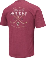 Colosseum Men's Boston College Eagles Red Hockey Playbook T-Shirt