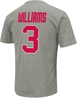 Colosseum Men's Ohio State Buckeyes Miyan Williams #3 Grey T-Shirt