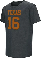 Colosseum Youth Texas Longhorns Arch Manning #16 Black T-Shirt