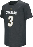 Colosseum Youth Colorado Buffaloes Dylan Edwards #3 Black T-Shirt