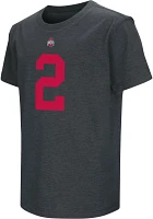 Colosseum Youth Ohio State Buckeyes Emeka Egbuka #2 Black T-Shirt