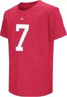 Colosseum Youth Ohio State Buckeyes Scarlet CJ Stroud #7 T-Shirt