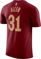 Nike Men's Cleveland Cavaliers Jarrett Allen #31 Red T-Shirt