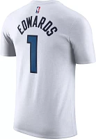 Nike Men's Minnesota Timberwolves Anthony Edwards #1 White T-Shirt