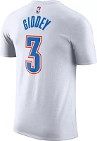 Nike Men's Oklahoma City Thunder Josh Giddey #3 White T-Shirt