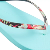 DSG Women's Palm Print Strap Flip Flops