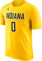 Nike Men's Indiana Pacers Tyrese Haliburton #0 Yellow T-Shirt