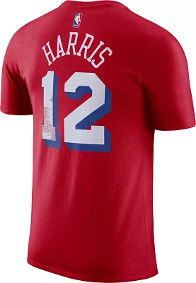 Nike Men's Philadelphia 76ers Tobias Harris #12 Red T-Shirt