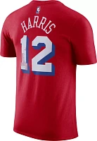 Nike Men's Philadelphia 76ers Tobias Harris #12 Red T-Shirt