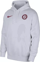 Nike Men's Alabama Crimson Tide White Football Team Issue Club Fleece Pullover Hoodie