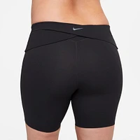 Nike Women's Zenvy Maternity Gentle-Support High-Waisted 8" Biker Shorts