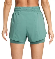 Nike One Women's Dri-FIT High-Waisted 3" 2-in-1 Shorts