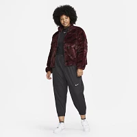 Nike Women's Sportswear Faux Fur Allover Print Jacket