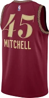 Nike Men's 2023-24 City Edition Cleveland Cavaliers Donovan Mitchell #45 Red Swingman Jersey