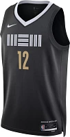 Nike Men's 2023-24 City Edition Memphis Grizzlies Ja Morant #12 Black Swingman Jersey