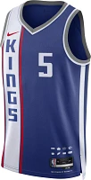 Nike Men's 2023-24 City Edition Sacramento Kings De'Aaron Fox #5 Blue Swingman Jersey