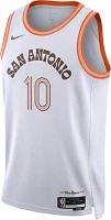 Nike Men's 2023-24 City Edition San Antonio Spurs Jeremey Sochan #10 White Swingman Jersey