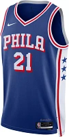 Nike Men's Philadelphia 76ers Joel Embiid #21 Blue Dri-FIT Swingman Jersey