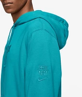 Nike FC Barcelona 2023 Logo Grey Pullover Hoodie