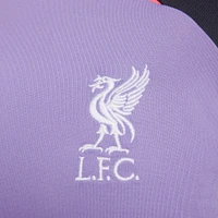 Nike Liverpool FC 2023 Purple Quarter-Zip Long Sleeve Jersey