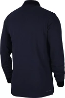 Nike Men's Penn State Nittany Lions Blue Dri-Fit Rugby Long Sleeve Polo