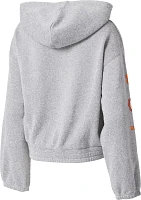 WEAR by Erin Andrews Women's Clemson Tigers  Grey Cropped Full Zip Hoodie