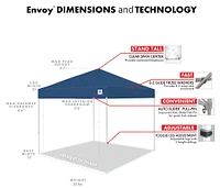 E-Z UP 10 x 10 Envoy Instant Shelter Canopy