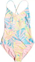 Roxy Girls' Palms Colors One-Piece Swimsuit