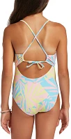 Roxy Girls' Palms Colors One-Piece Swimsuit