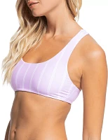 Roxy Women's Sea & Waves Reversible Athletic Bikini Top